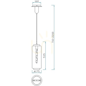 Lampă suspendată Mantra JARRAS 6196 – finisaj cupru, sticlă, E27, Ø17,5 cm small 5