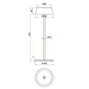 Mantra K4 7987 lampă de masă reîncărcabilă Corten LED 3000 K small 6