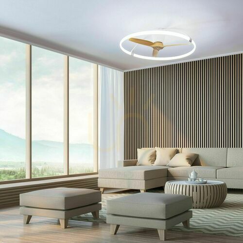 Verifica Ventilator de tavan cu lumină Mantra NEPAL 7532 alb/fag LED 75 W 105 cm
