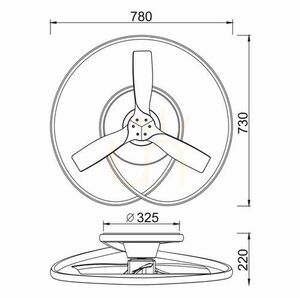 Candelabru Ventilator de plafon Mantra Candelabru OCEAN 8235 small 3