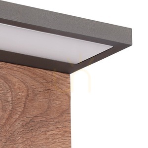 Aplică de exterior Mantra RUKA 6770, gri închis cu panou imitație de lemn, LED 13 W, 3000 K, IP65 small 2