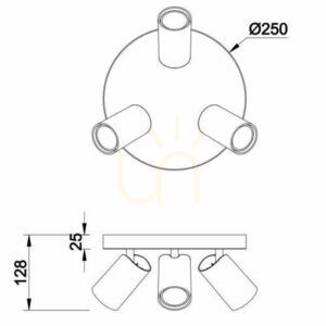 Spot de plafon Mantra SAL 7961 small 3