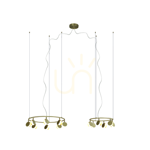Verifica Candelabru Mantra SHELL 7356 auriu LED 70W 3000K 130 cm