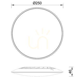 Plafonieră LED Mantra SLIM 25 cm albă 16W 5000K 7970 small 5