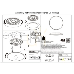 Plafonieră LED Mantra SLIM 25 cm albă 16W 5000K 7970 small 6