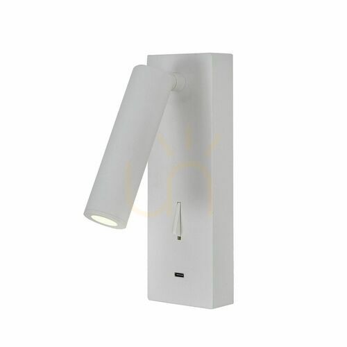 Verifica Aplică de citit Mantra TARIFA III 8984 albă LED 3 W USB-C