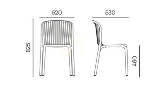 🪑 Set mobilier de grădină FERNE - 4 scaune + masă de terasă 🌿☀️ small 3