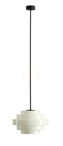 Verifica Plafonieră Aldex Filo Milky L Negru 28 cm Metal Sticlă E27 9000PL_G1_L
