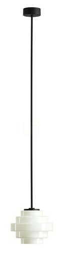 Verifica Plafon Aldex Filo Milky L, negru, sticlă, G9, 14 cm, SKU 9002PL_G1_L