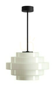 Plafonieră Aldex FILO CEILING MILKY S neagră, sticlă opală Ø28 cm 9000PL_G1_S small 1