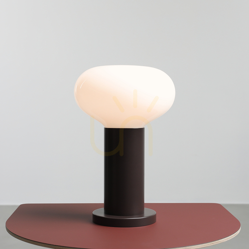 Verifica Lampă de masă Aldex Flo Mokka S cu sticlă opal, înălțime 29 cm, 7000B28_S