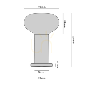 Lampă de masă Aldex Flo Mokka S cu sticlă opal, înălțime 29 cm, 7000B28_S small 3