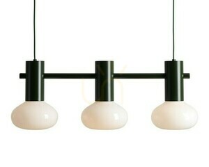 Lampă suspendată Aldex Flo 3 Moss S, verde închis, sticlă opală, 3×E14, 75 cm, 7000E26_S small 0