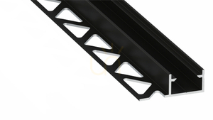 Profil LED pentru marginea plăcilor ceramice LUMINES FINO negru lăcuit 2,02 m small 0