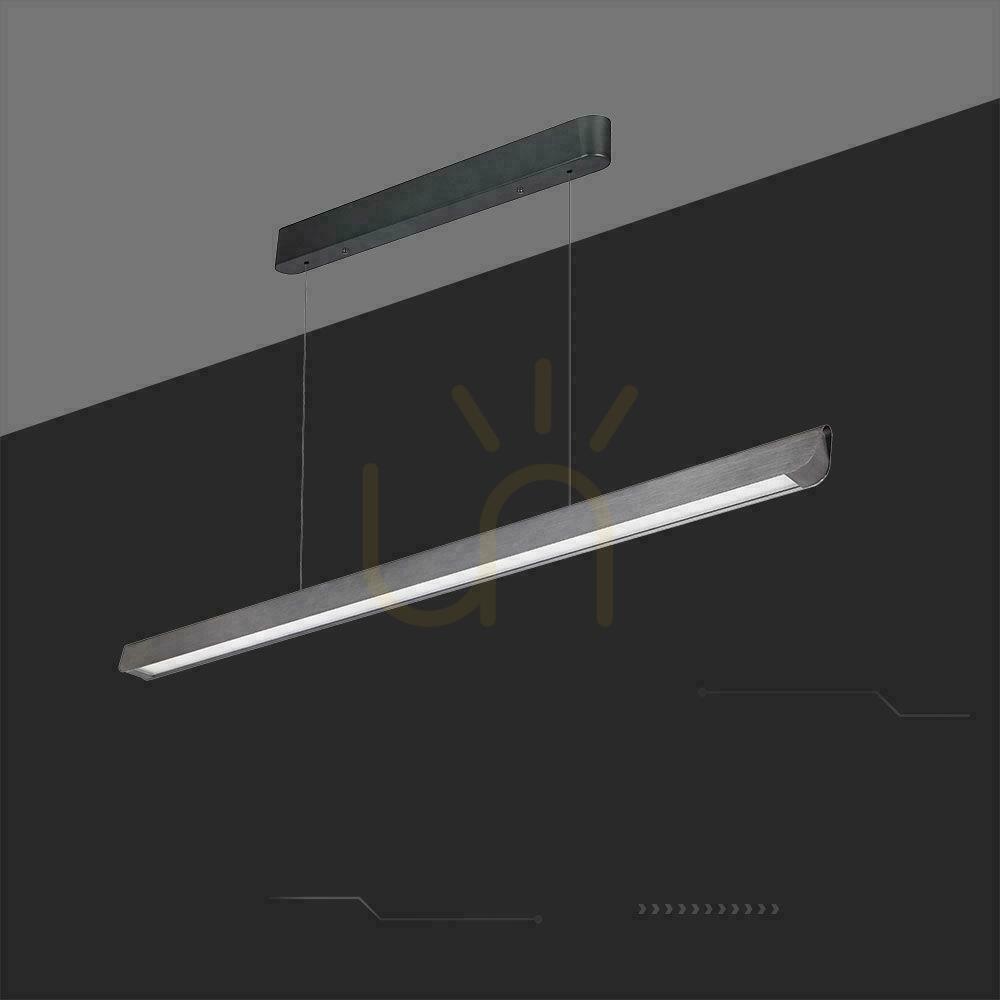 Vedere V-TAC LED liniar SAMSUNG CHIP LIFUD Driver corp de iluminat 36W 100st CCT Pandantiv 120cm MAT Gray VT-7-35 2880lm V-TAC LED liniar SAMSUNG CHIP LIFUD Driver corp de iluminat 36W 100st CCT Pandantiv 120cm MAT Gray VT-7-35 2880lm