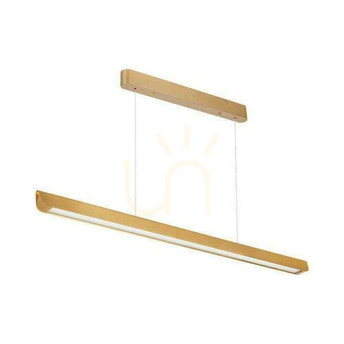 Verifica V-TAC LED liniar SAMSUNG CHIP LIFUD Driver corp de iluminat 36W 100st CCT Pandantiv 120cm Aur MAT VT-7-35 2880lm