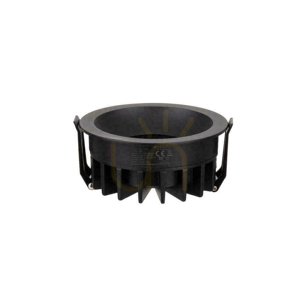 Vedere V-TAC LED Downlight 24W BRIDGELUX CHIP CCT corp de iluminat Black Raster Anti-orbire Honeycomb VT-17024 2540lm V-TAC LED Downlight 24W BRIDGELUX CHIP CCT corp de iluminat Black Raster Anti-orbire Honeycomb VT-17024 2540lm
