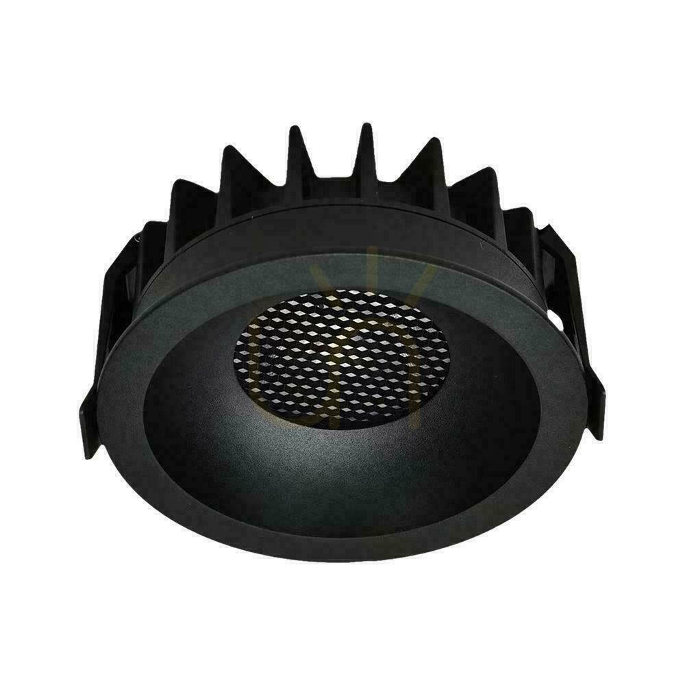 Verifica V-TAC LED Downlight 24W BRIDGELUX CHIP CCT corp de iluminat Black Raster Anti-orbire Honeycomb VT-17024 2540lm V-TAC LED Downlight 24W BRIDGELUX CHIP CCT corp de iluminat Black Raster Anti-orbire Honeycomb VT-17024 2540lm