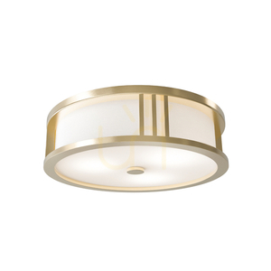 Plafonieră Sandro Open Design Highlights alb crem 3xE27 Ø35 cm metal sticlă țesătură small 1
