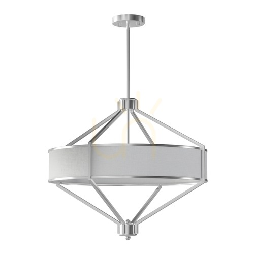 Verifica Lampa suspendată Zundo Open Design Highlights nichel satinat alb 600 mm E27