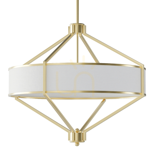 Verifica Lampa suspendată Zundo Open Design Highlights alb crem aur satinat 600 mm 4xE27