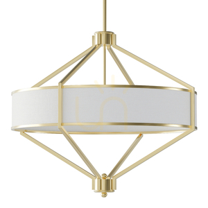 Lampa suspendată Zundo Open Design Highlights alb crem aur satinat 600 mm 4xE27 small 1