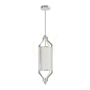 Pendul Open Design Highlights Zundo alb nichel satinat Ø20 cm E27 1300 mm small 1