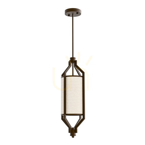 Verifica Lampă suspendată Zundo Open Design Highlights maro 200 mm metal textil E27