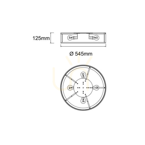 Verifica Plafonieră Zalindro Open Design Highlights alb crem 545 mm metal sticlă țesătură 4xE27