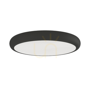 Plafon LED Open Design Highlights Piatto 80 cm Alb Negru 3000K 73W small 0