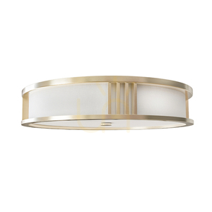 Plafonieră Sandro Open Design Highlights alb satinat 50 cm metal sticlă țesătură 4xE27 small 0
