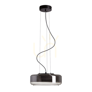 Pendulă Rendl NAOMI 35 LED R14400, sticlă fumurie și mată, neagră small 0