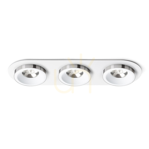 Verifica Corp încastrat Rendl SHARM R III R14574 alb-crom, 3 × 10 W LED 3000 K, 24°, 2700 lm