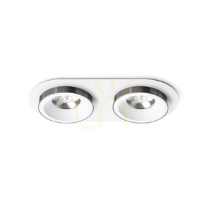Corp de iluminat încastrat Rendl SHARM R II R14571 alb/negru crom LED 2x10 W small 0
