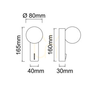 Lampă de perete Boletta Open Design Highlights alb satin gold G9 metal sticlă IP20 small 4
