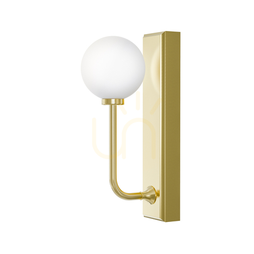 Verifica Lampa de perete Open Design Highlights Ero alb opal auriu satinat IP44 G9 metal sticlă