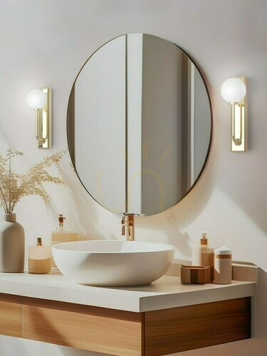 Verifica Lampă de perete Ero Open Design Highlights IP44 alb-aur G9 300 mm