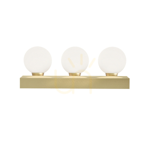 Lampă de perete Merino Open Design Highlights alb satin gold IP44 G9 3 becuri small 2