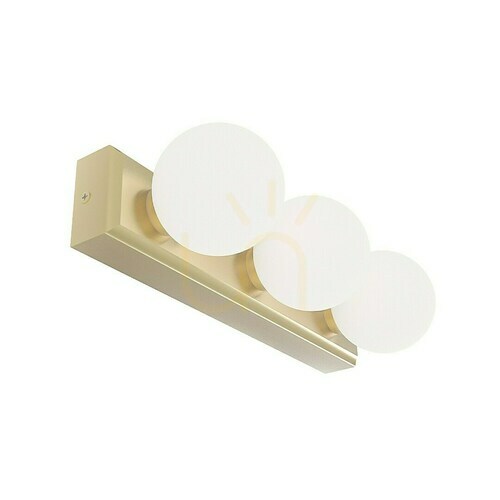 Verifica Lampă de perete Merino Open Design Highlights alb satin gold IP44 G9 3 becuri