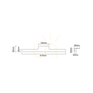 Lampă de perete LED Luce Open Design Highlights alb auriu satinat IP44 11W 615 mm small 3