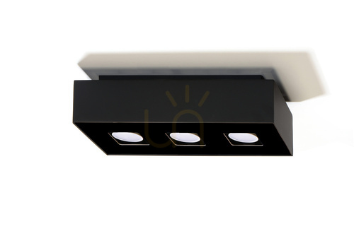 Verifica Plafond MONO 3 negru Sollux