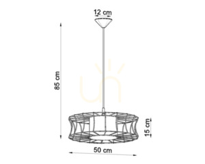 Lampă suspendată SALERNO alb Sollux small 3