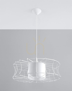 Lampă suspendată SALERNO alb Sollux small 0