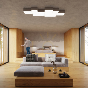 Lampă suspendată HORUS 45 gri Sollux small 7