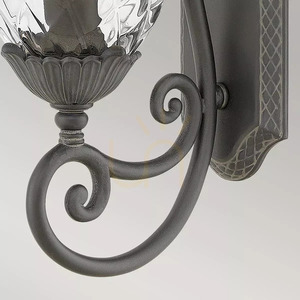 Felinar de perete exterior Elstead Hinkley PLANTATION M ananas, negru Museum Black, E27 40 W, IP44, 54 cm small 3