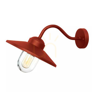 Aplică de exterior Elstead Klampenborg, roșu oxidat, 1 × E27 small 0