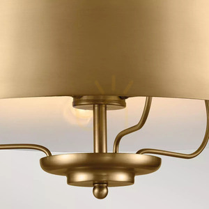 Lampă cu pandantiv Luella, Semi-Plaf - 3 surse de lumină - Brushed Natural Elstead 2 Lampă cu pandantiv Luella, Semi-Plaf - 3 surse de lumină - Brushed Natural Elstead small 2