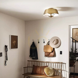 Lampă cu pandantiv Luella, Semi-Plaf - 3 surse de lumină - Brushed Natural Elstead 4 Lampă cu pandantiv Luella, Semi-Plaf - 3 surse de lumină - Brushed Natural Elstead small 4
