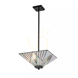 Lampă suspendată, Alderley semi-flame - 2 surse de lumină - Vintage maro Elstead small 0