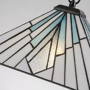 Lampă suspendată Elstead ALDERLEY TF-ALDERLEY-P vitraliu Tiffany 38 cm, bronz vintage, 1xE27, întrerupător cu șnur small 4